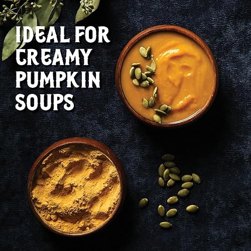 Miniatura 6 de Gourmanity Polvo de calabaza india orgánica perfecto para cocinar y hornear, alto en fibra, ideal para añadir a la comida de tu gato o perro, bolsa