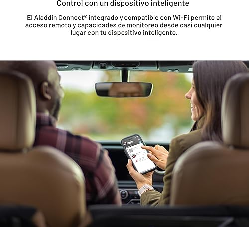 Miniatura 11 de Genie B6172H - Abridor de puerta de garaje inteligente para montaje en pared, motor de CC eleva hasta 14 pies de alto, 850 libras, color negro