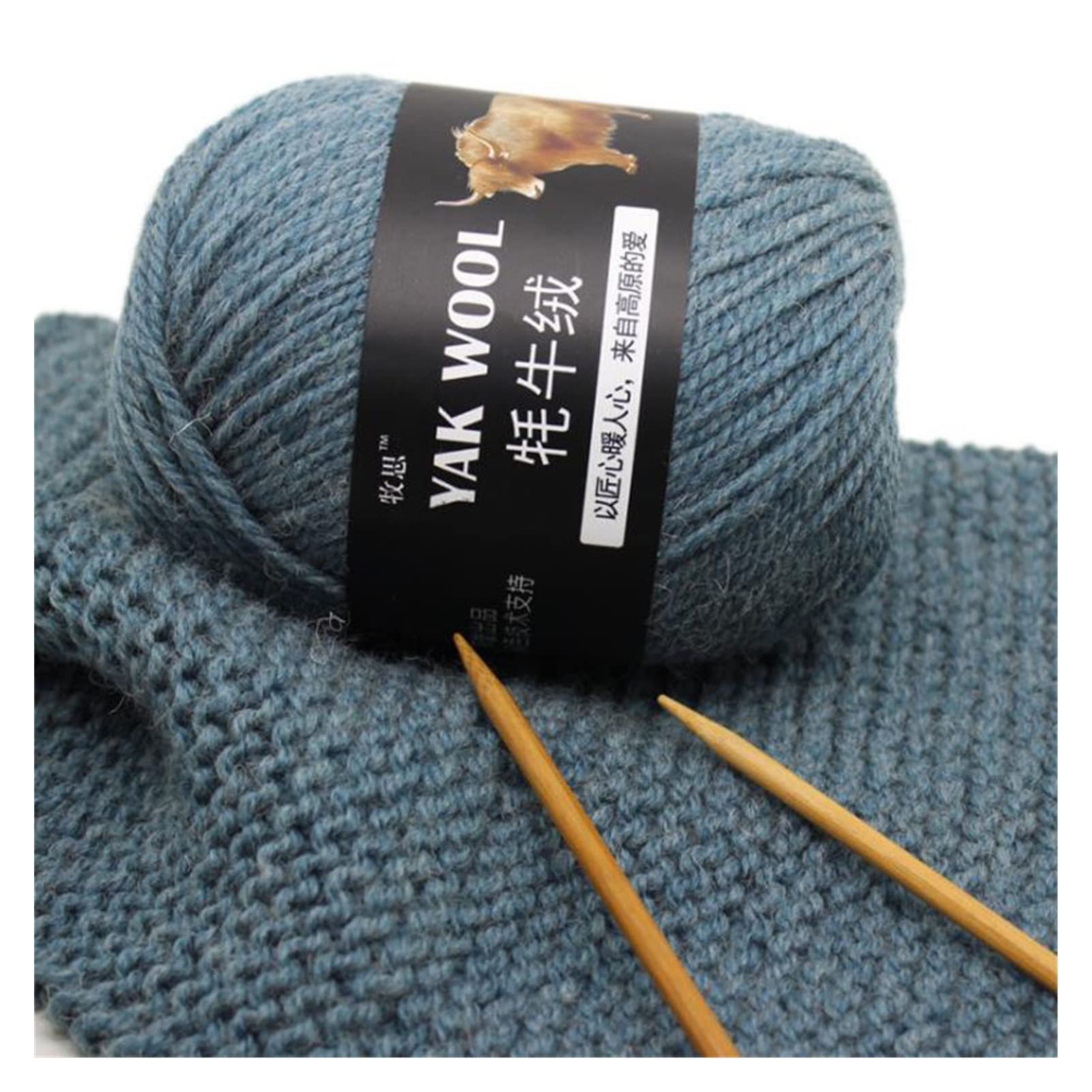 Włóczka szydełkowa, włóczka bawełniana, Przędza z mieszanki wełny Yak Cashmere do robienia na drutach szydełka 800g 30 kolorów