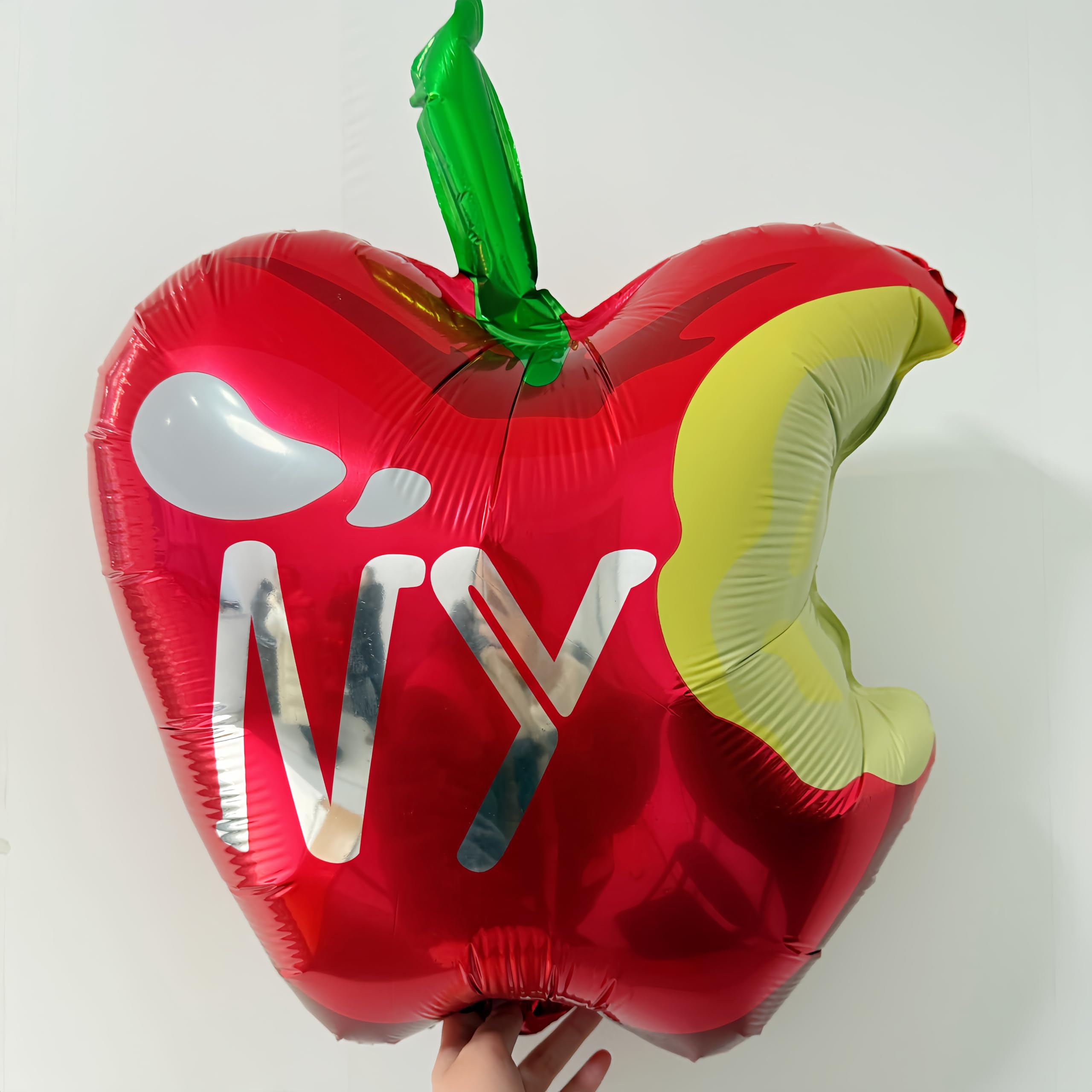 Balony imprezowe o tematyce Nowego Jorku – 7 balonów cukierkowych z makaronikami (45 cm) + 1 nadmuchiwana słomka + 1 rolka wstążki (10 m) - unisex - dla wszystkich grup wiekowych - dla