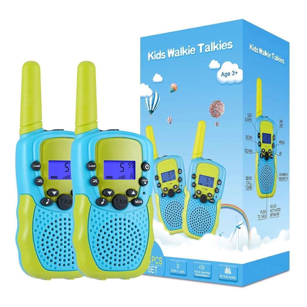 Selieve Toys for 3-12 Year Old Boys Girls, Walkie Talkies for Kids 22 Channels 2 Way Radio Toy with Backlit LCD Flashlight, 3 Miles Range for Outside, Camping, Hiking