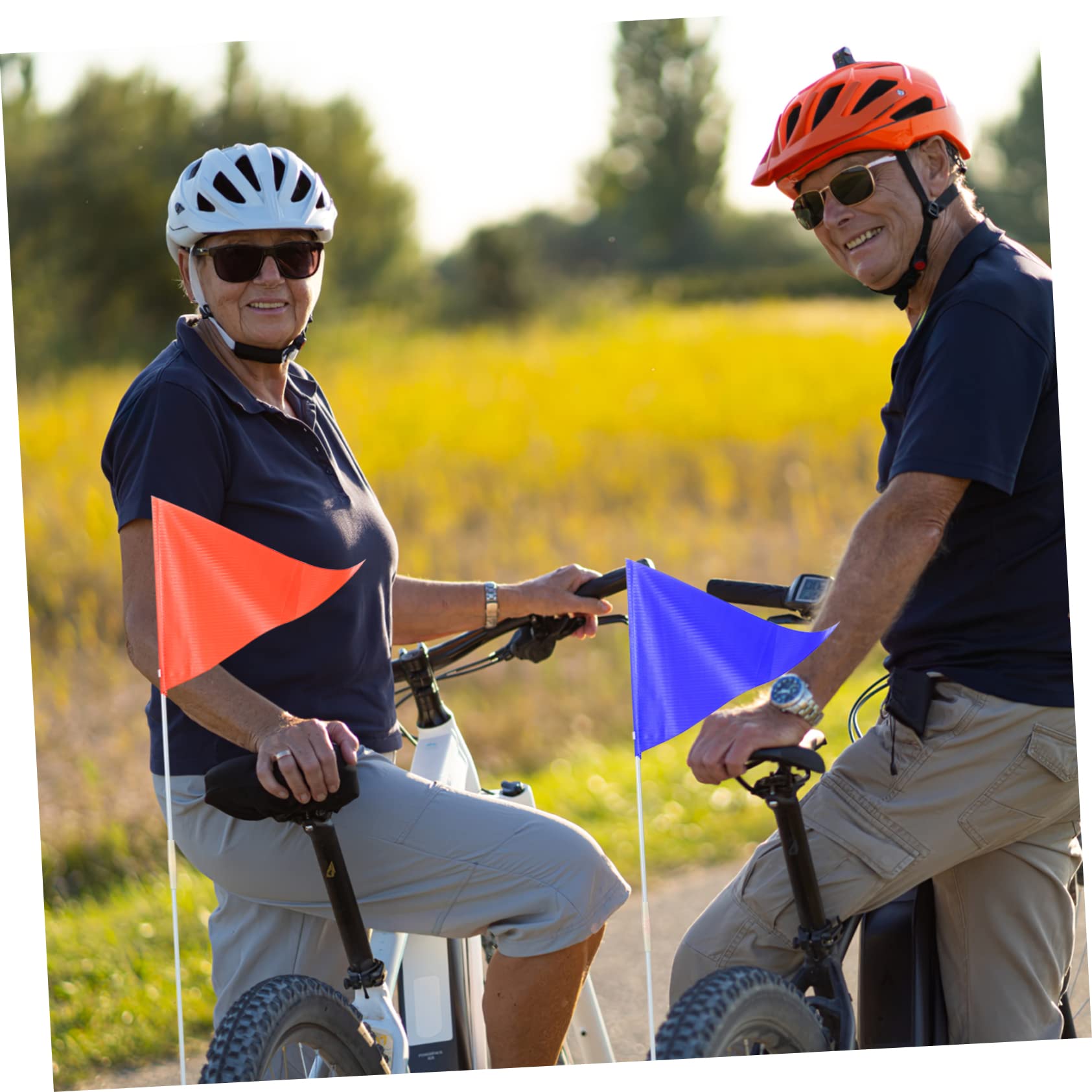 Banderas Fijadoras Mástil Bicicleta Kit Seguridad Banderas Reflectantes