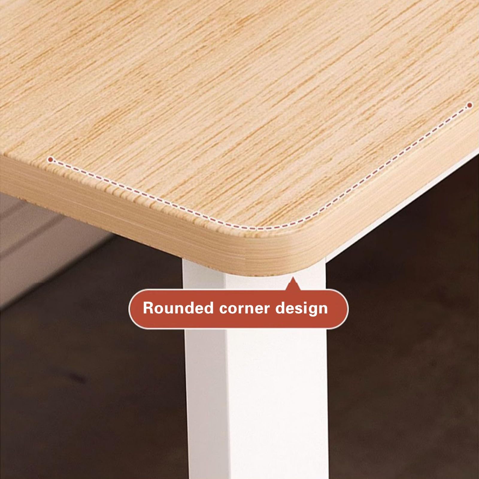Escritorio para dos personas para oficina en casa con 3 cajones de almacenamiento, mesa de trabajo doble de madera ancha, escritorio largo para ordenador de juegos y para escribir light brown,200cm