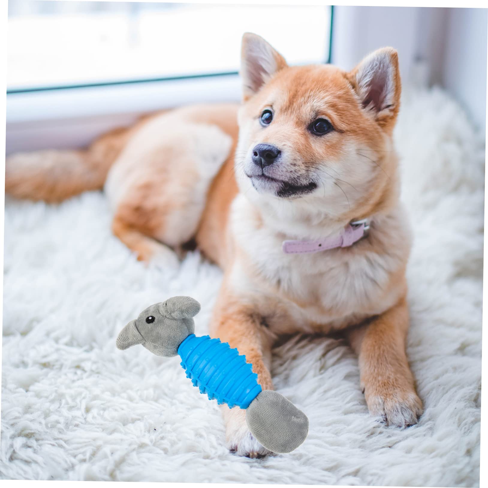 Sosoport 4 Juguetes Chirriantes Adorables para Perros Juguete Masticable para Cachorros Juguete Interactivo para Mascotas Juguete para Uso Doméstico.
