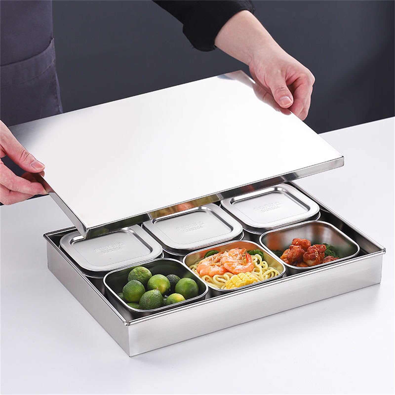 調味料ボックスセット - ステンレススチール製調味料ボックス | マルチ