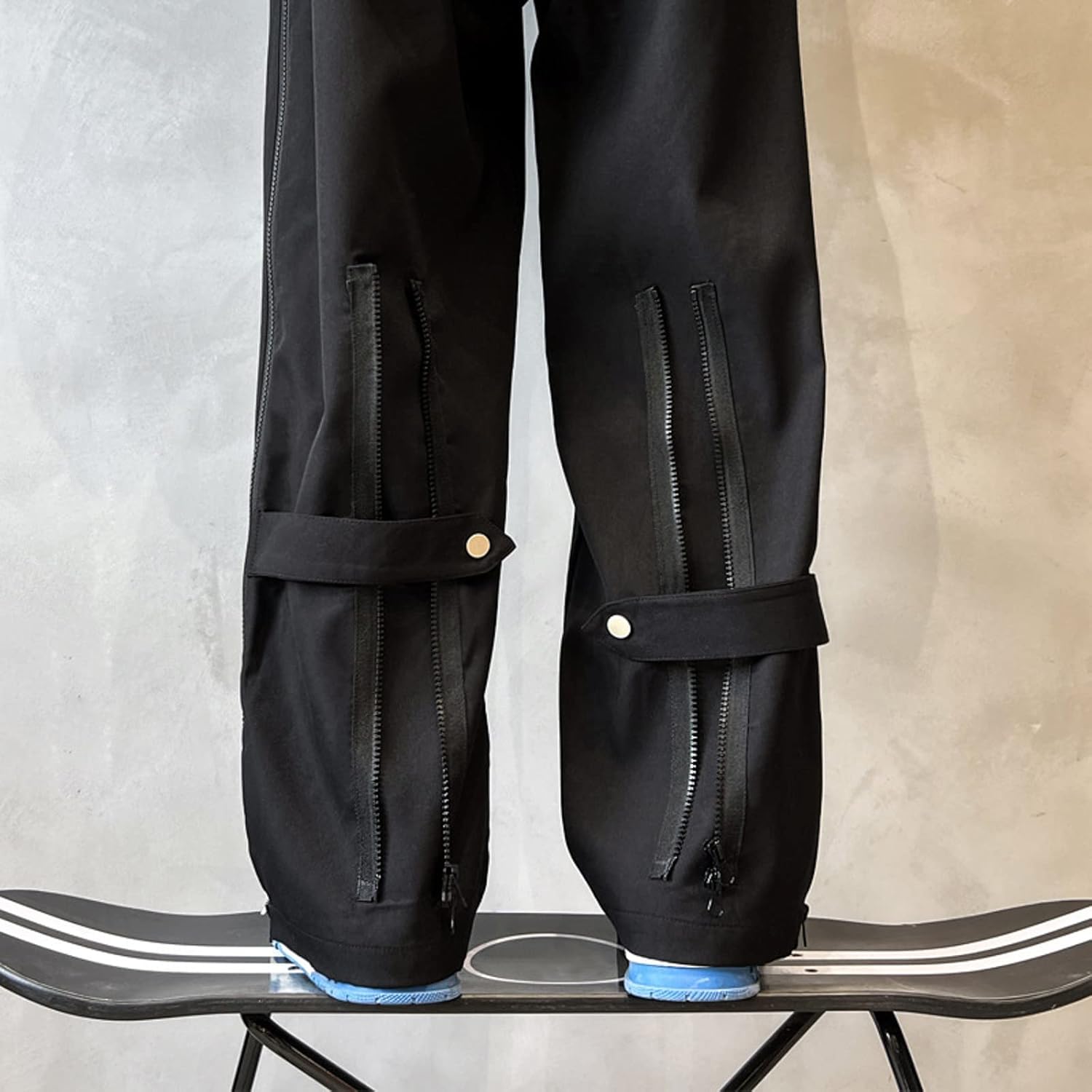 Amazon.com: FUMOOD Mens Wide Leg Jogging Pants Double Side