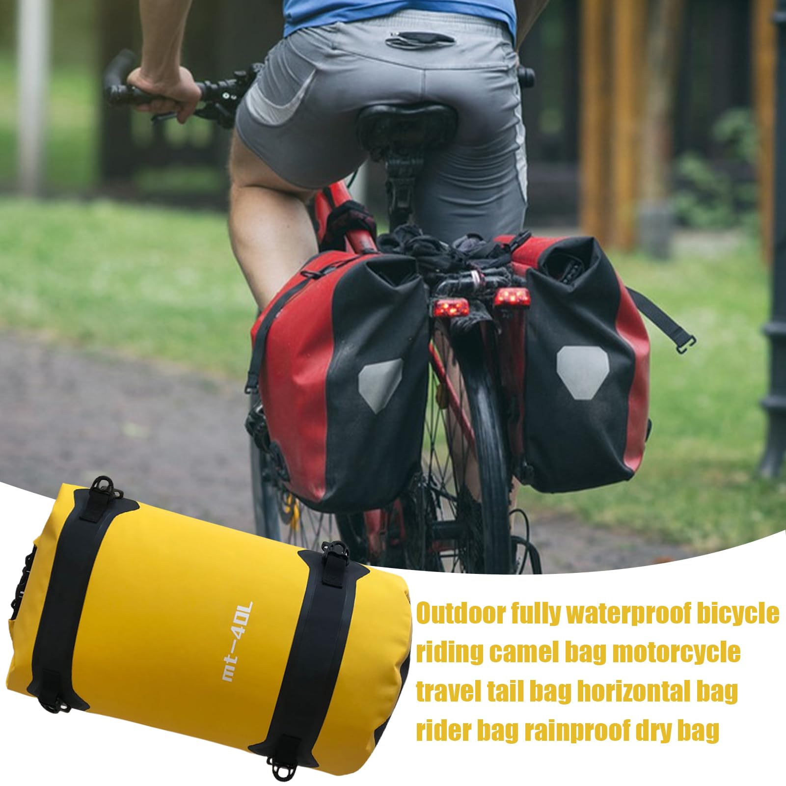 Tylna Torba Na Rower I Motocykl 40 l Wodoodporny Organizer