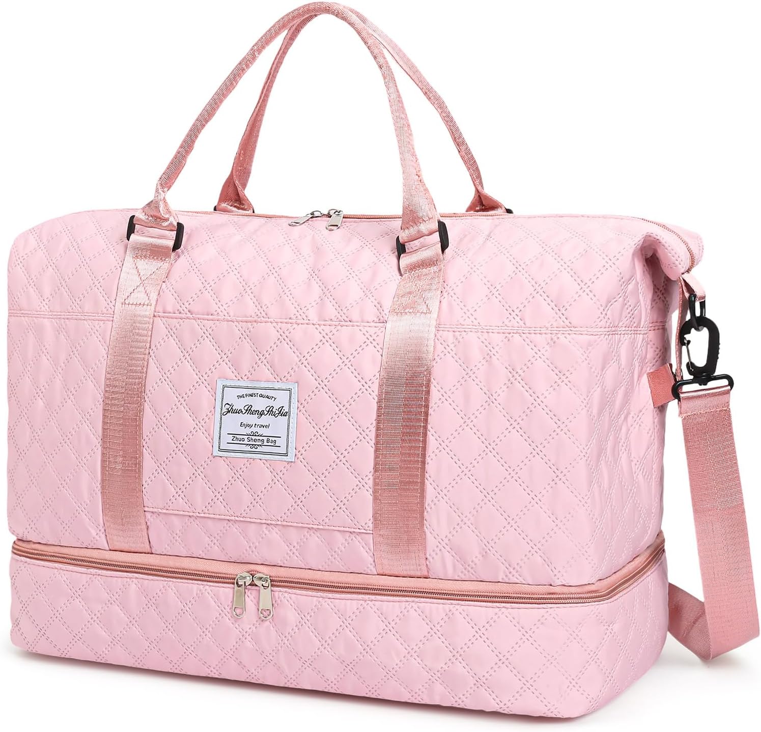 Travel Duffle Bag for Women Weekender Bags with Shoe Compartment Overnight Carry On Gym Tote Bag with Toiletry Bag