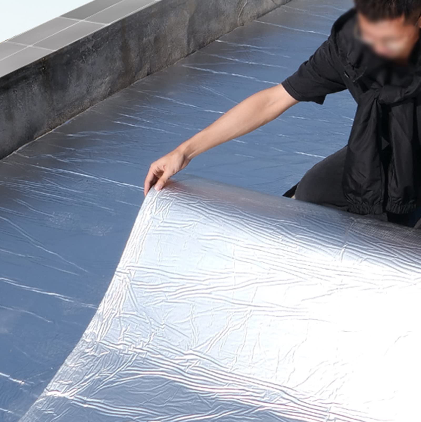 Pannello Riflettente Termosifoni , Controllo Del Rumore Del Rumore Dell'auto Smorzante Idratante A Prova Di Umidità , Foglio Di Isolamento Per Edifici Di Fabbrica,Tetti,Serre,5mm（thk）,1*3M(3m²)