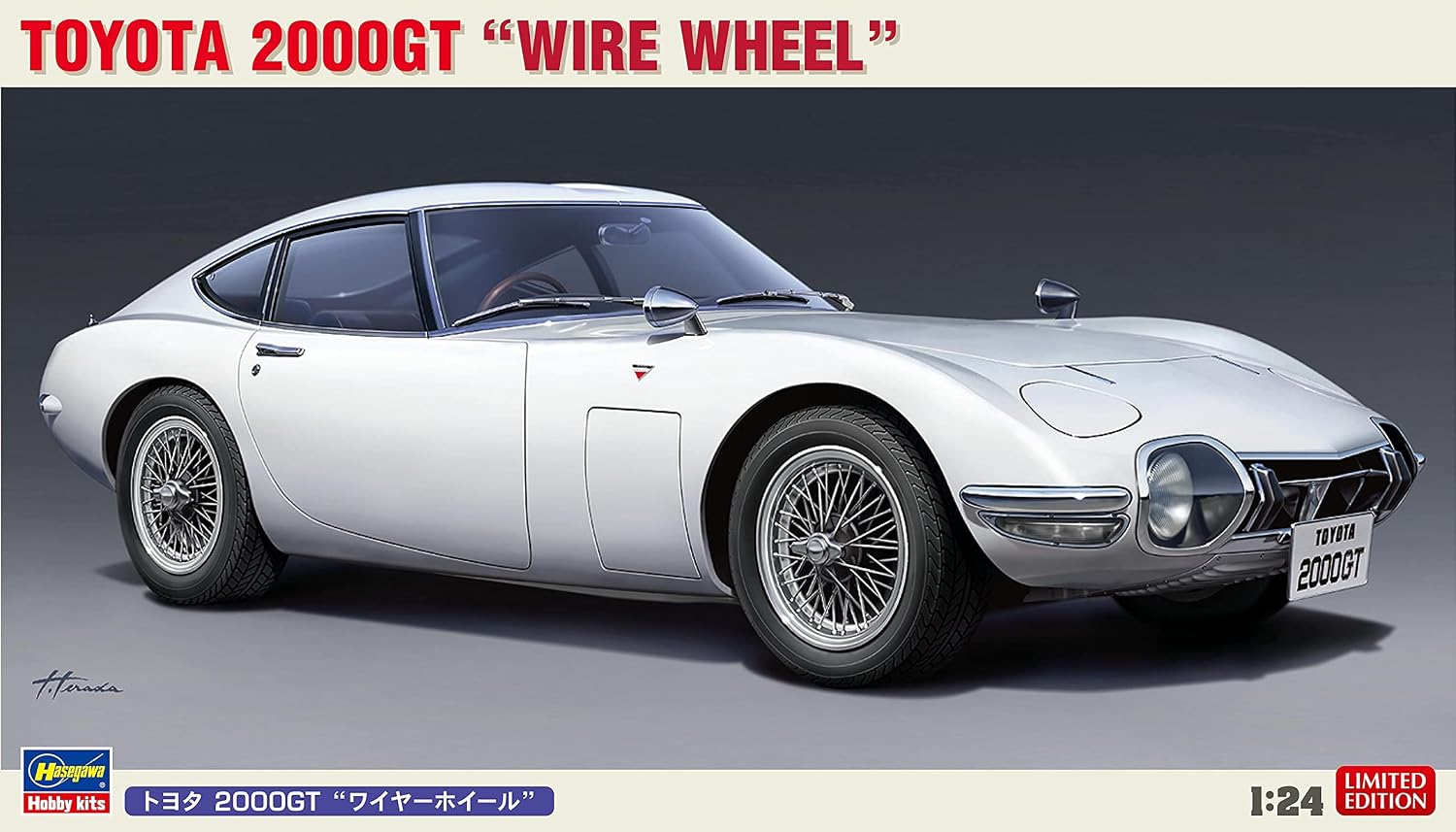 Hasegawa 20617 1/24 Toyota 2000GT Wire Wheel Plastic Model