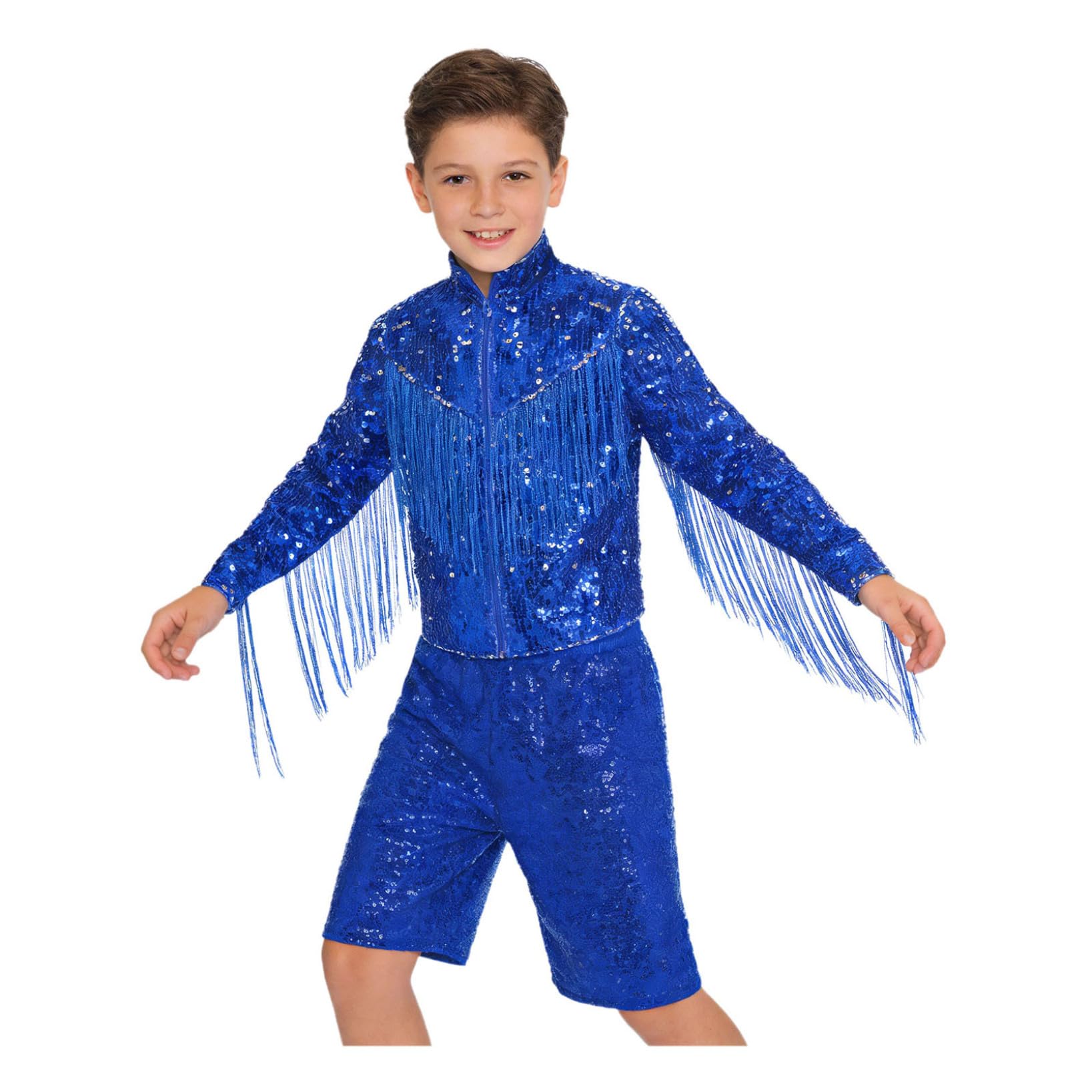Elegantes Kinderanzug Für Jungen Mit Sequinen Tanzbrieftasche Jazz Tanzbrieftasche Für Athletische Jungen Mit Sequinen Festanzug