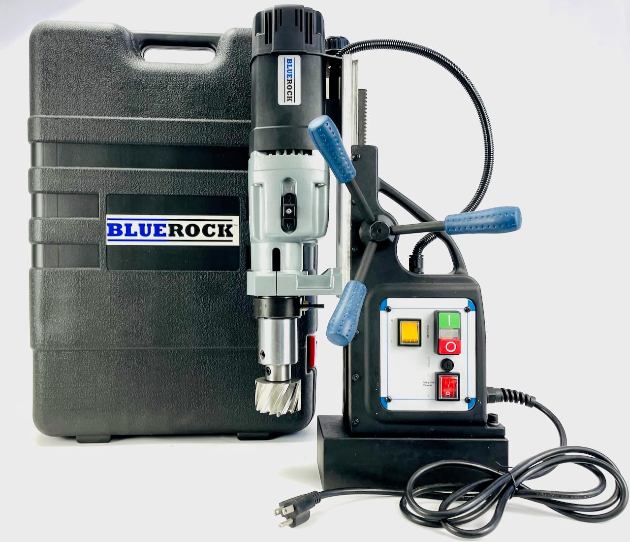 BLUEROCK Tools Model TYP-75 Typhoon Magnetic Drill Roto-Broach Mag Drill Press