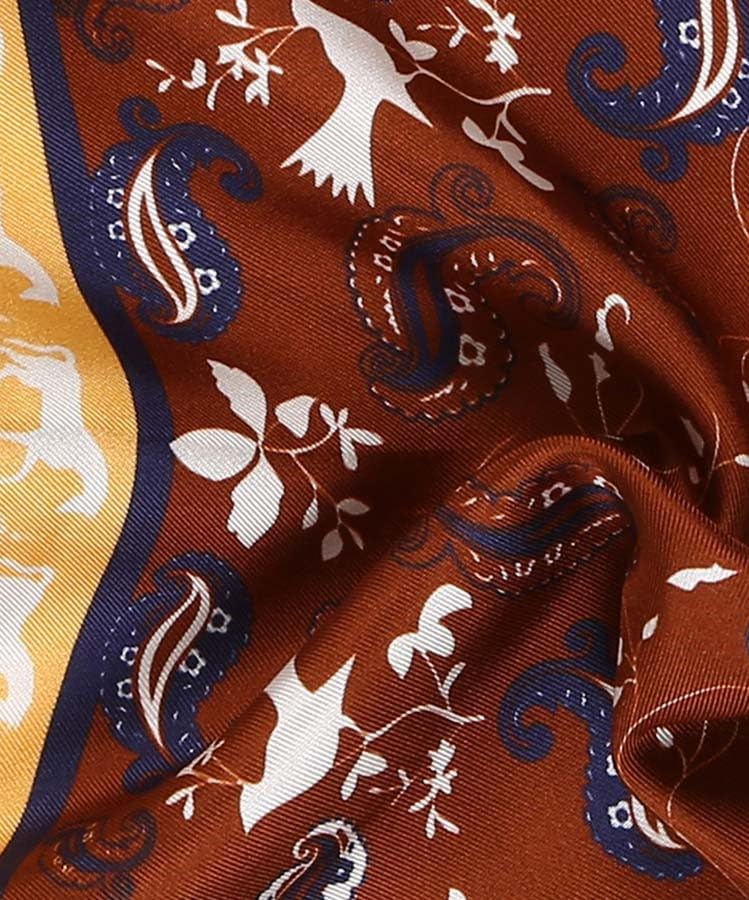 Image of Italian 100% Silk Pocket Square, Premium Small Batch Accessory for Men, 32x32 cm (12.5''x12.5''), One Side Print