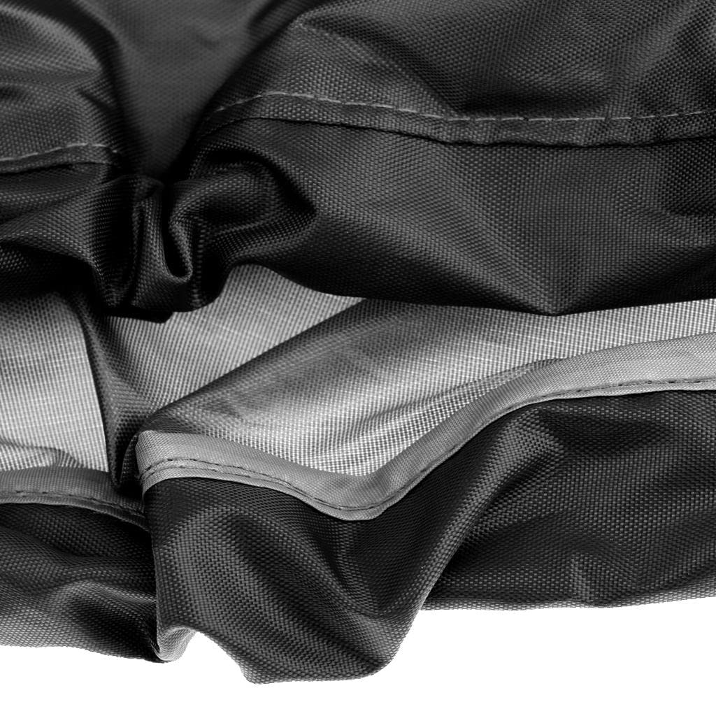 Generic Universel Jupe de Kayak Réglable Etanche en Nylon Couverture Bateau Jupette Canoë pour Sports Nautiques - Noir, Taille Unique