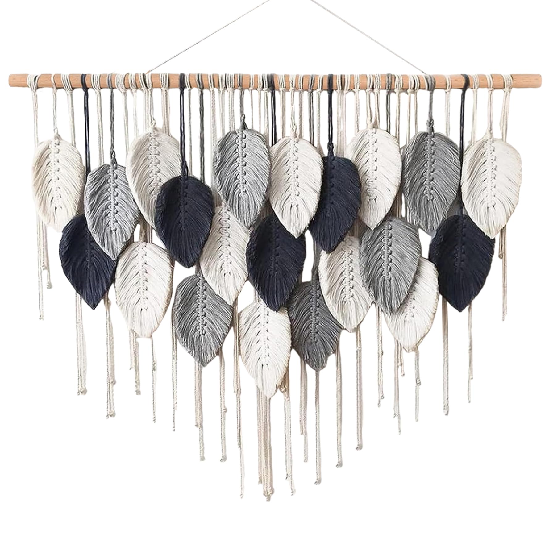Tenture murale en macramé bohème chic idéale pour sublimer le salon ou la chambre