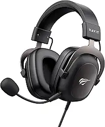 Havit Headphone Fone de Ouvido H2002d, Gamer, com Microfone, Falante 53mm, Plug 3, 5mm: compatível com XBOX ONE e PS4, HAVIT, HV-H2002d