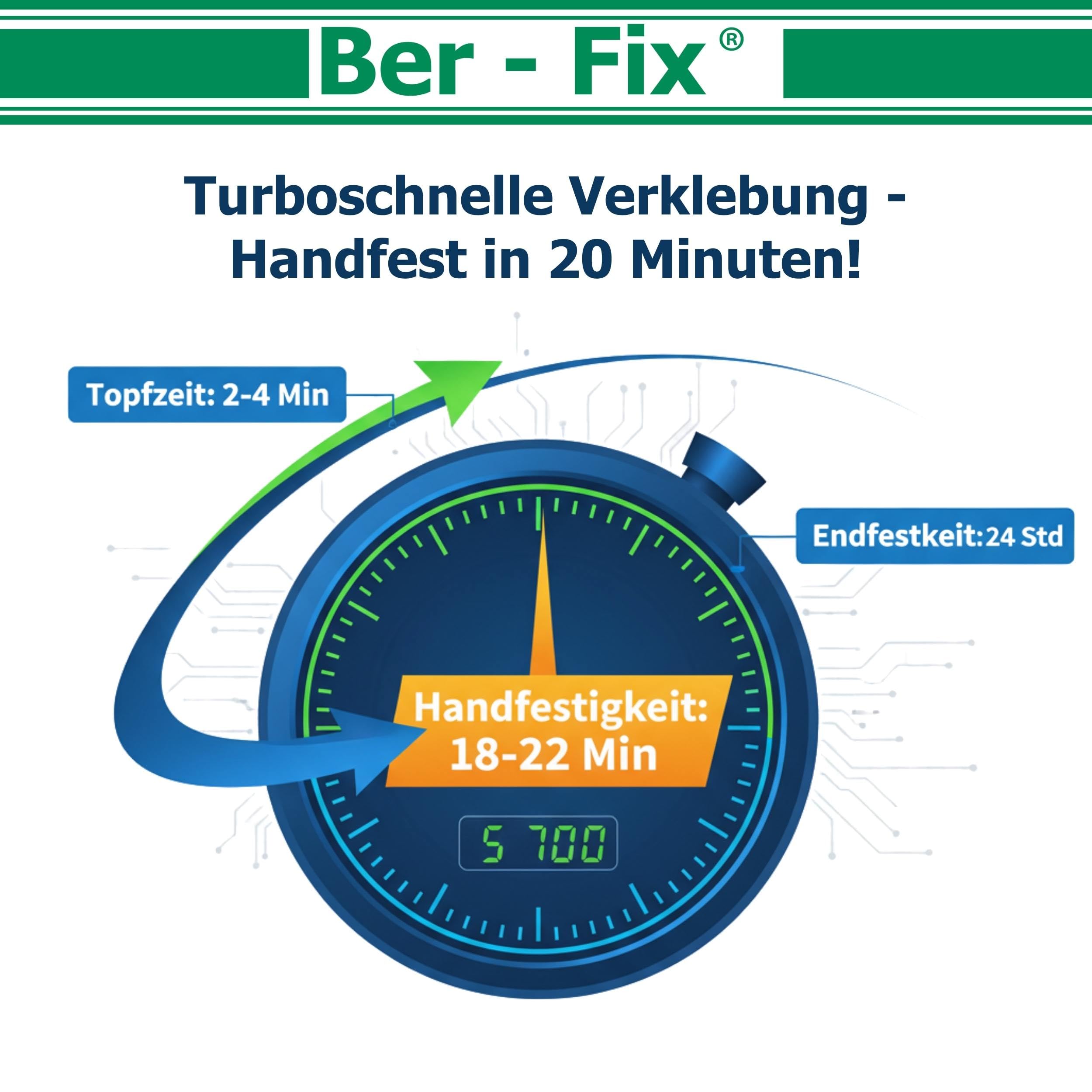 Ber-Fix 2K Poly Spezialkleber 2x50g + 12 Düsen PE PP HDPE primerlos 50g