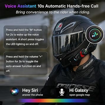FEYA Motorcycle Helmet Speakers Super Long Battery Life Helmet Headset