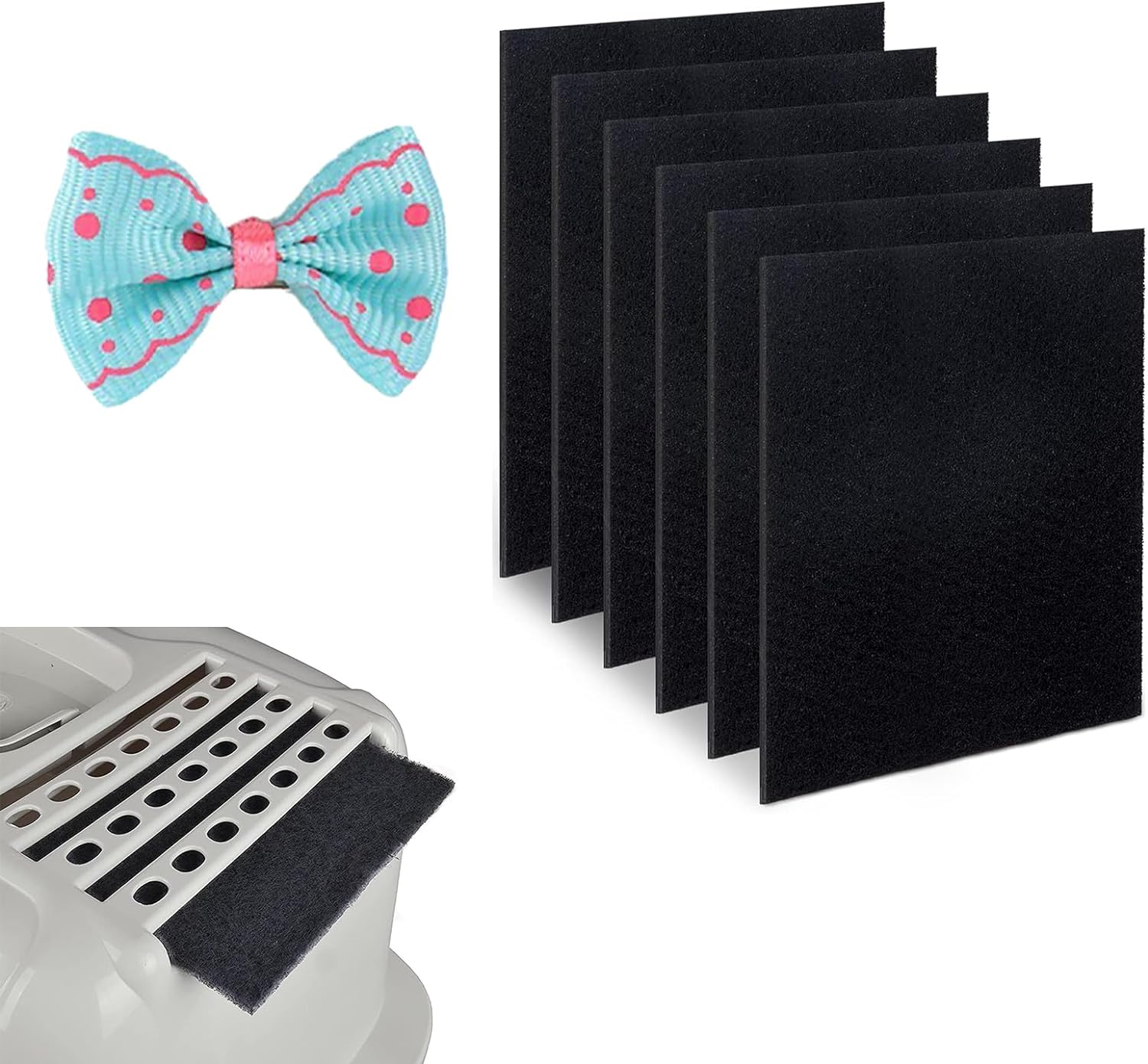 Filtri Di Ricambio Per Lettiera Gatto A Carbone Attivo - 8 Pezzi, Deodoranti E Assorbenti, Per Sabbiniere Chiuse - Foto 5