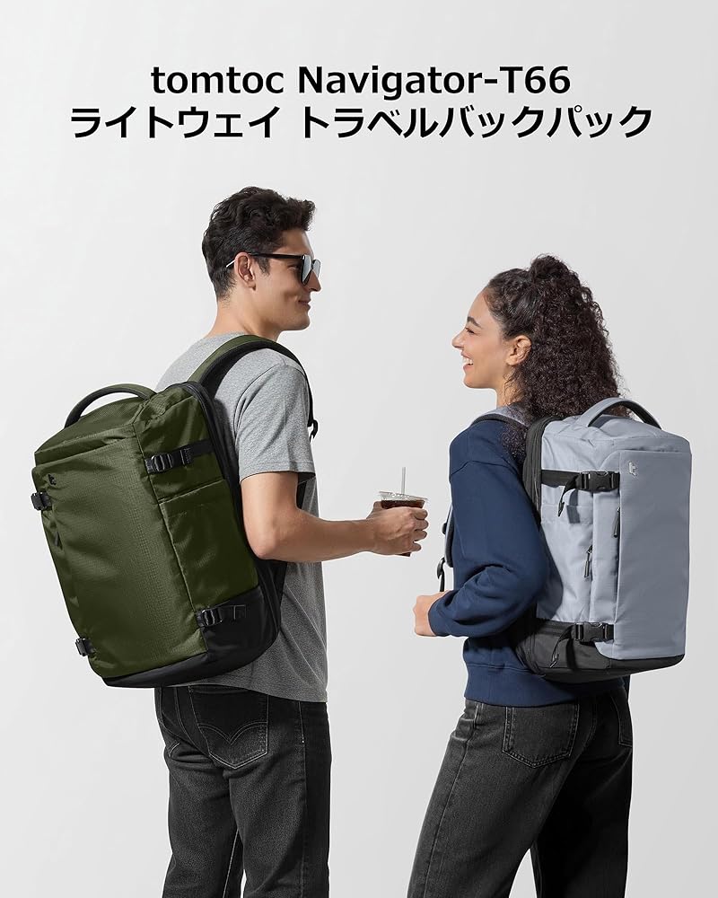 Amazon.co.jp: [tomtoc] 旅行 リュック 28L 機内持ち込み