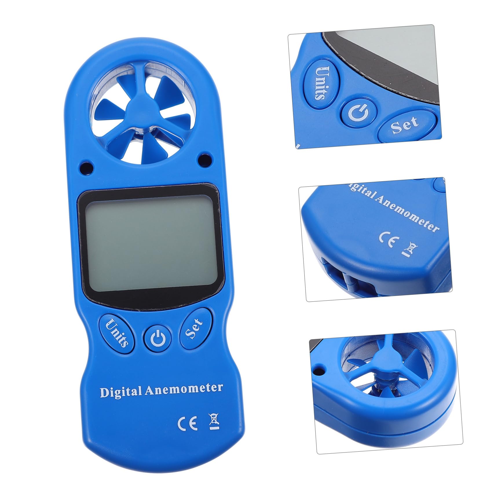 VILLCASE 1pezzi Igrometro Digitale Mini Portatile Misuratore Di Velocità Del Flusso d Aria Igrotermografo Senza Batteria Per Monitoraggio Ambientale e Sistemi Di Condizionamento