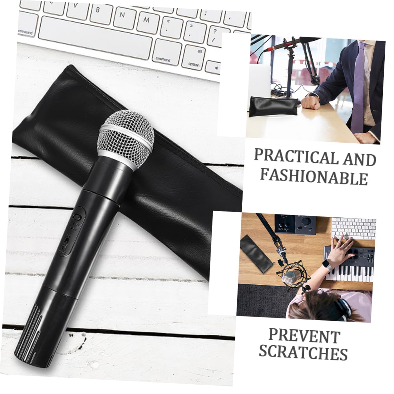 3pièces De Transport Pour Microphone Sans Fil Étui De Rangement Pratique Pour Voyage La Poussière Chocs Organisateur De Microphones