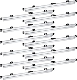 Estune Blueprint Hanging Clamps Binding Strips Storage for Construction Paper Poster Plans Drawings Arts (12, 24 Inches)