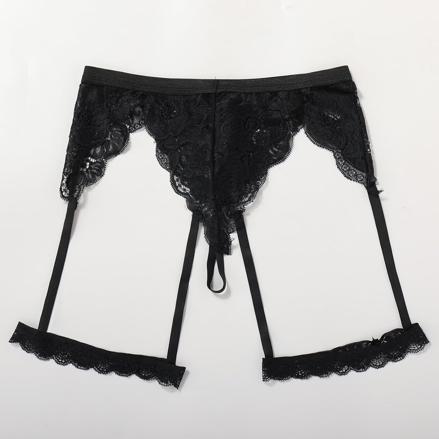 Mens Sissy Thongs Underwear Sexy Lace Panties Boxer Briefs Sheer Pouch Garter Crossdress Underwear Lingerie for Men - Image 5