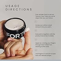 Vista 7 de Alex Costa Arcilla para el cabello para hombres de la serie Forte Extreme Hold para hombres con ingredientes naturales para añadir textura, volumen