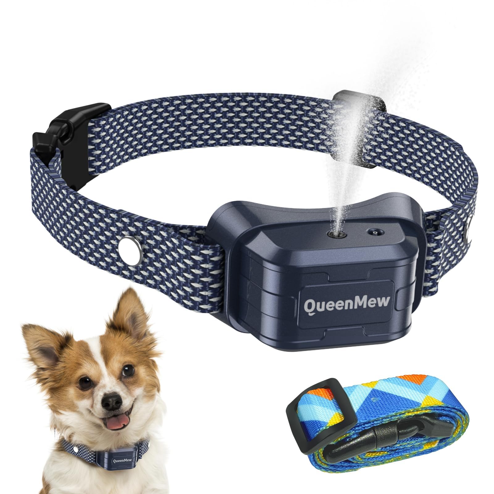 Tohoyard Citronella Bark Collar,Auto Citronella Dog Collar for Barking,Waterproof Safe Citronella Spray No Bark Collar Anti Barking Stop Bark Collar for Small Large Dogs, blue11