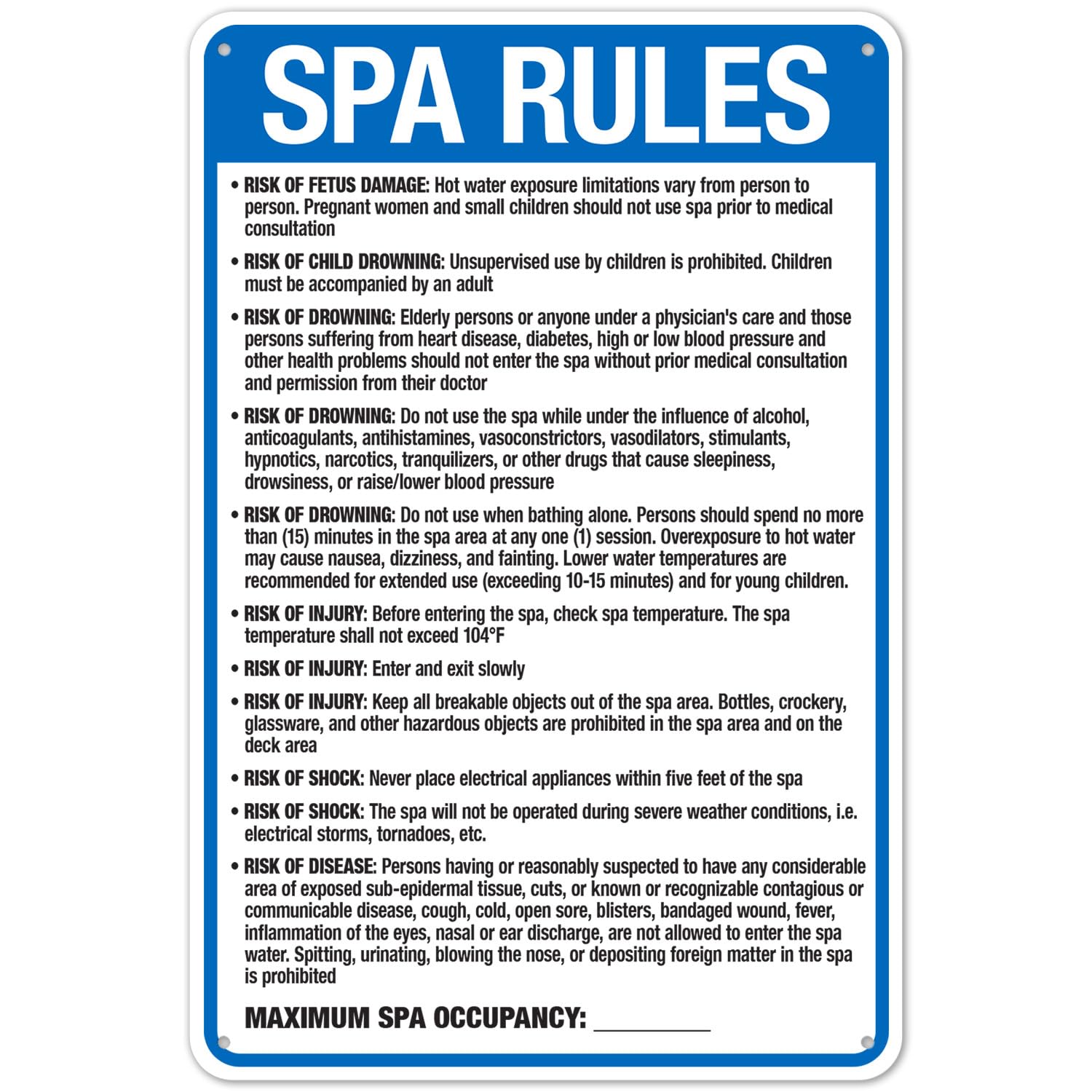 Non-designated Vehicle Charging Restriction Metal Rule Sign Parking Lot Management 12x8 Inch