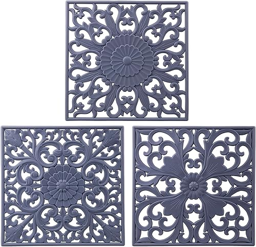 IFFMYJB Salvamanteles de silicona para soportes de ollas y sartenes, posavasos de secado, abridor de tarros multiusos, alfombrilla de silicona IFFMYJB Salvamanteles de silicona para soportes de ollas y sartenes, posavasos de secado, abridor de tarros multiusos, alfombrilla de silicona