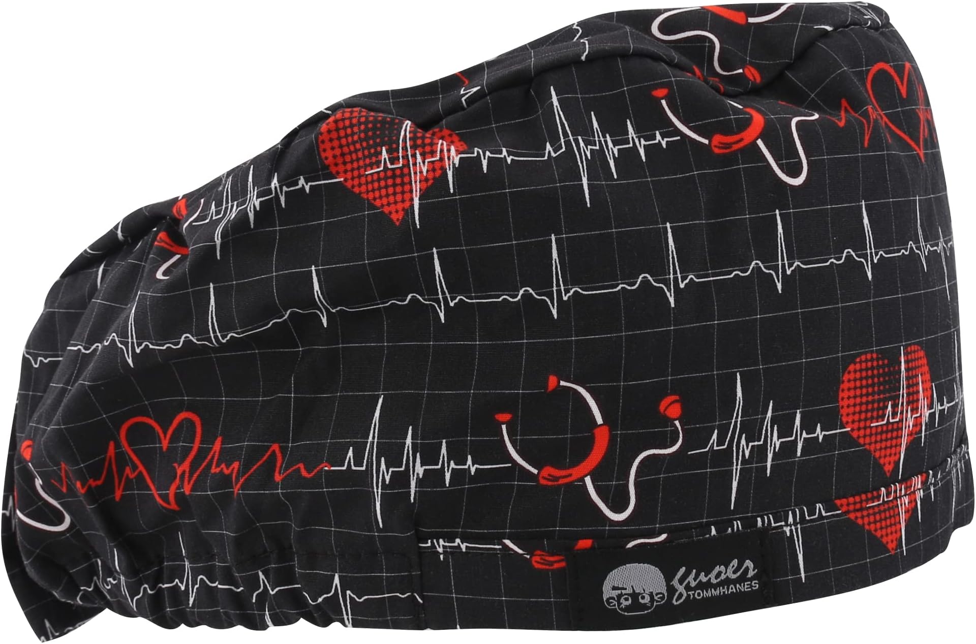 Elastic buckle scrub cap