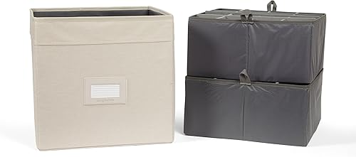 Miniatura 8 de Cubo de almacenamiento para cristalería de cocina, poliéster duradero, compartimentos ajustables, paredes interiores resistentes, ventana de