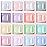 Gellen 16 Colors Gel Nail Polish Kit, with Top Base Coat - Fresh Macaron Girly Colors Collection, Popular Bright Nail Art Solid Sparkle Glitters Colors Home Gel Manicure Set
