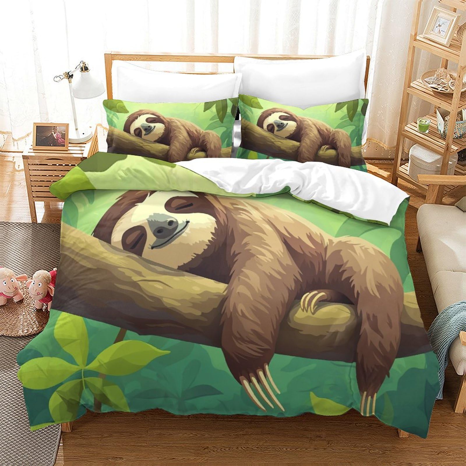 Housse de couette loutre 3D super king pour une chambre parentale cocooning et douce