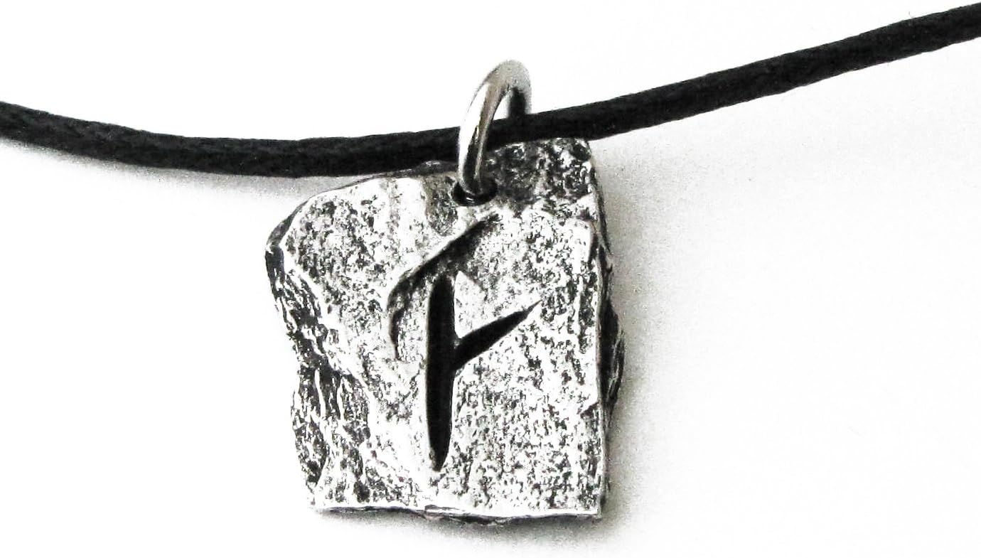 Amazon.com: Asgard Pewter Norse Viking Rune Pendant … (K/Q - Kaun ...