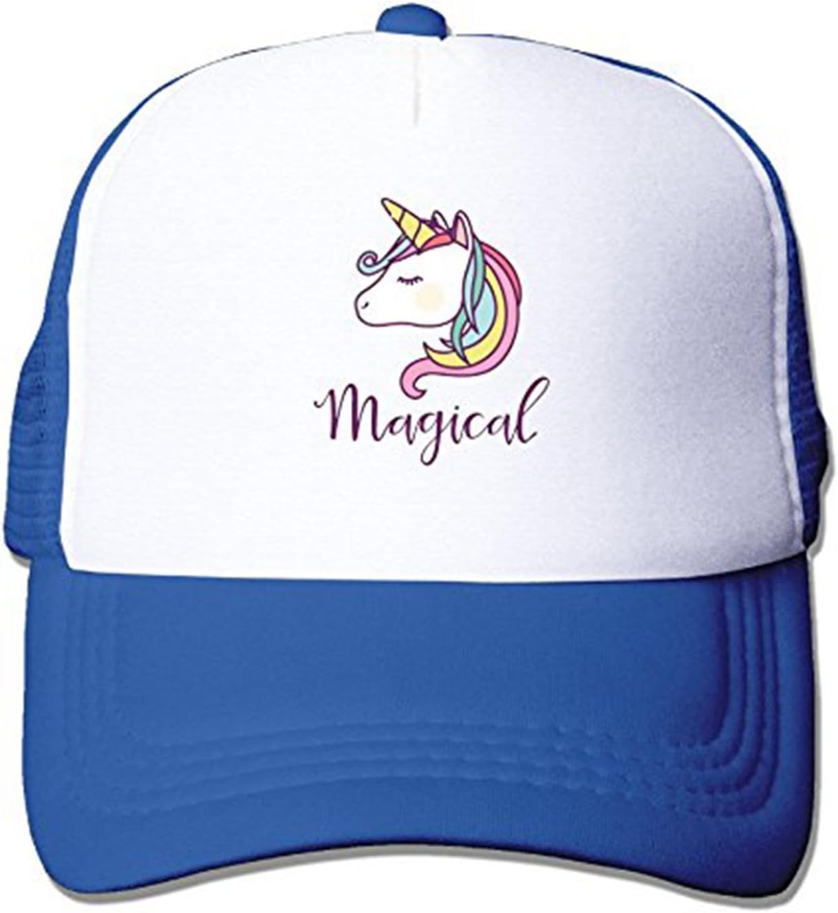 ZMvise Cool Unisex Trucker Hat Magical Unicorn Mesh Cap Adjustable Baseball Cap