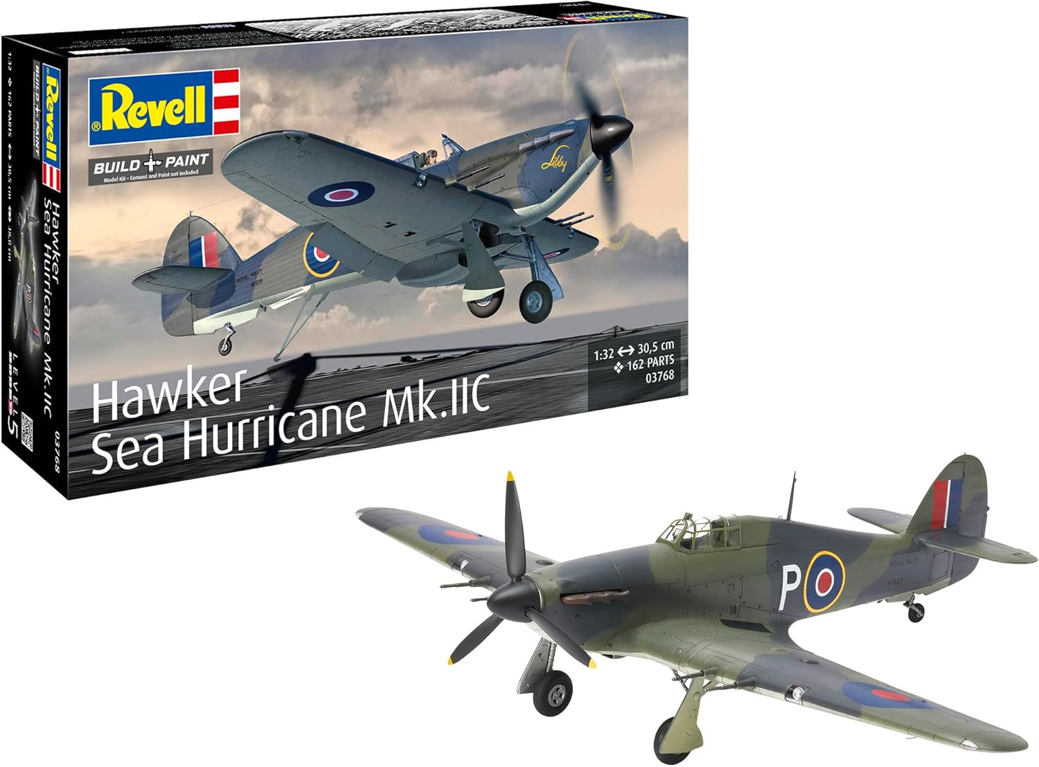 Revell 03768 Hawker Sea Hurricane Mk.IIC 1:32 Scale - Unbuilt/Unpainted Plastic Model Kit