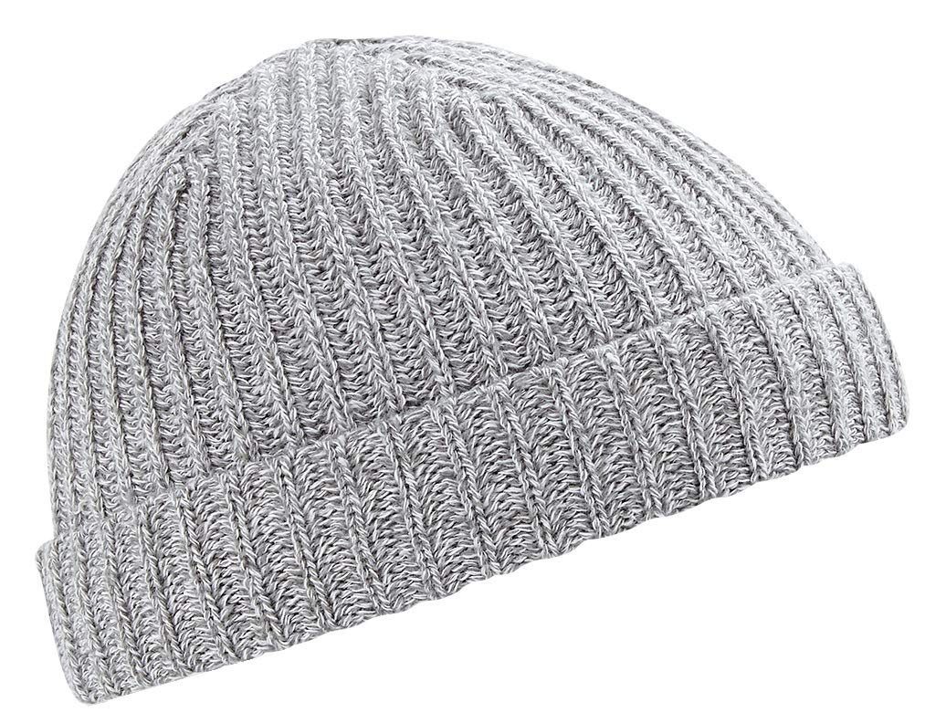 Beechfield Men's Grey Mélange Unisex Trawler Beanie Heather Grey
