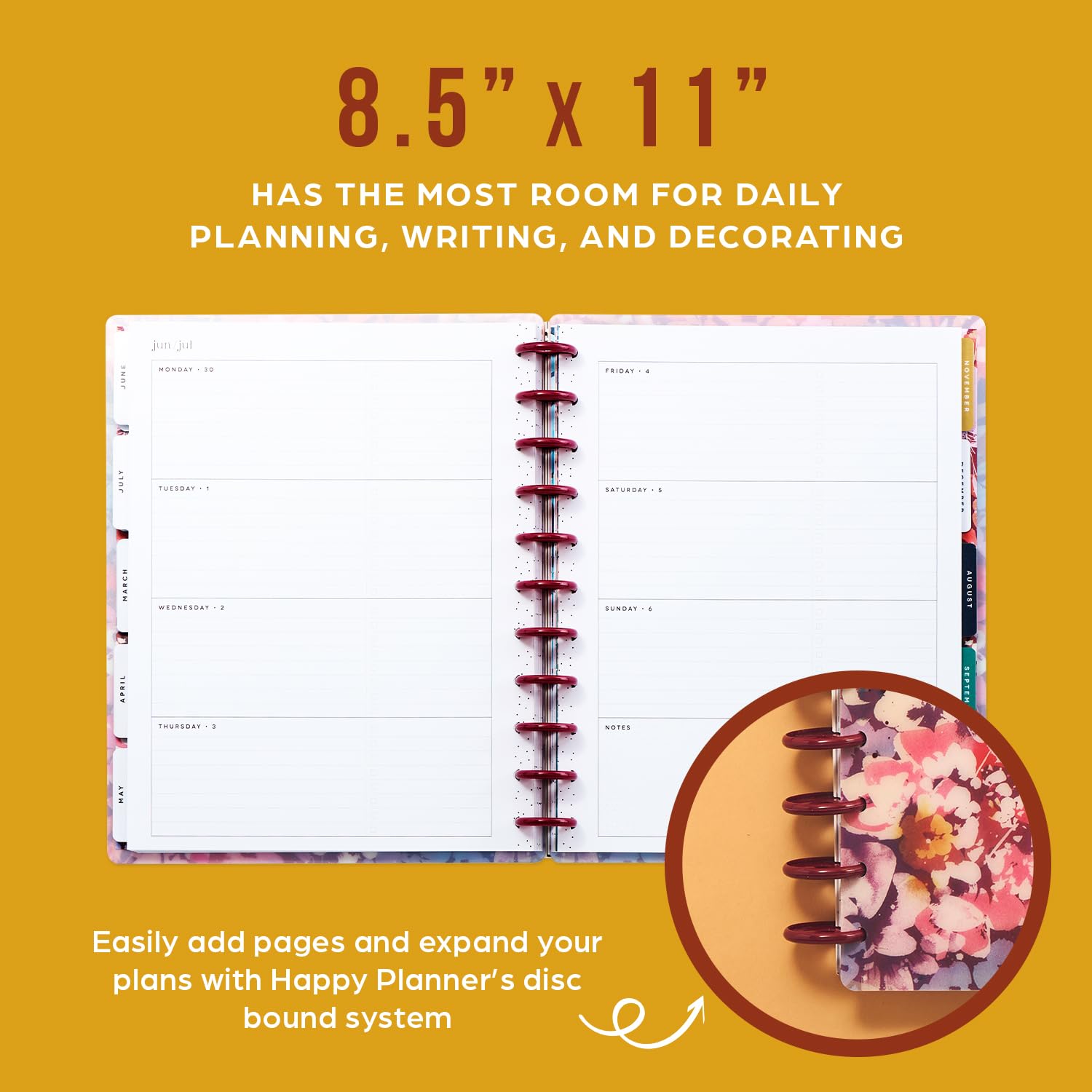 chieko-t.2525-happy　1111 Amazon.com : Happy Planner Disc-Bound 12-Month Planner, Jan