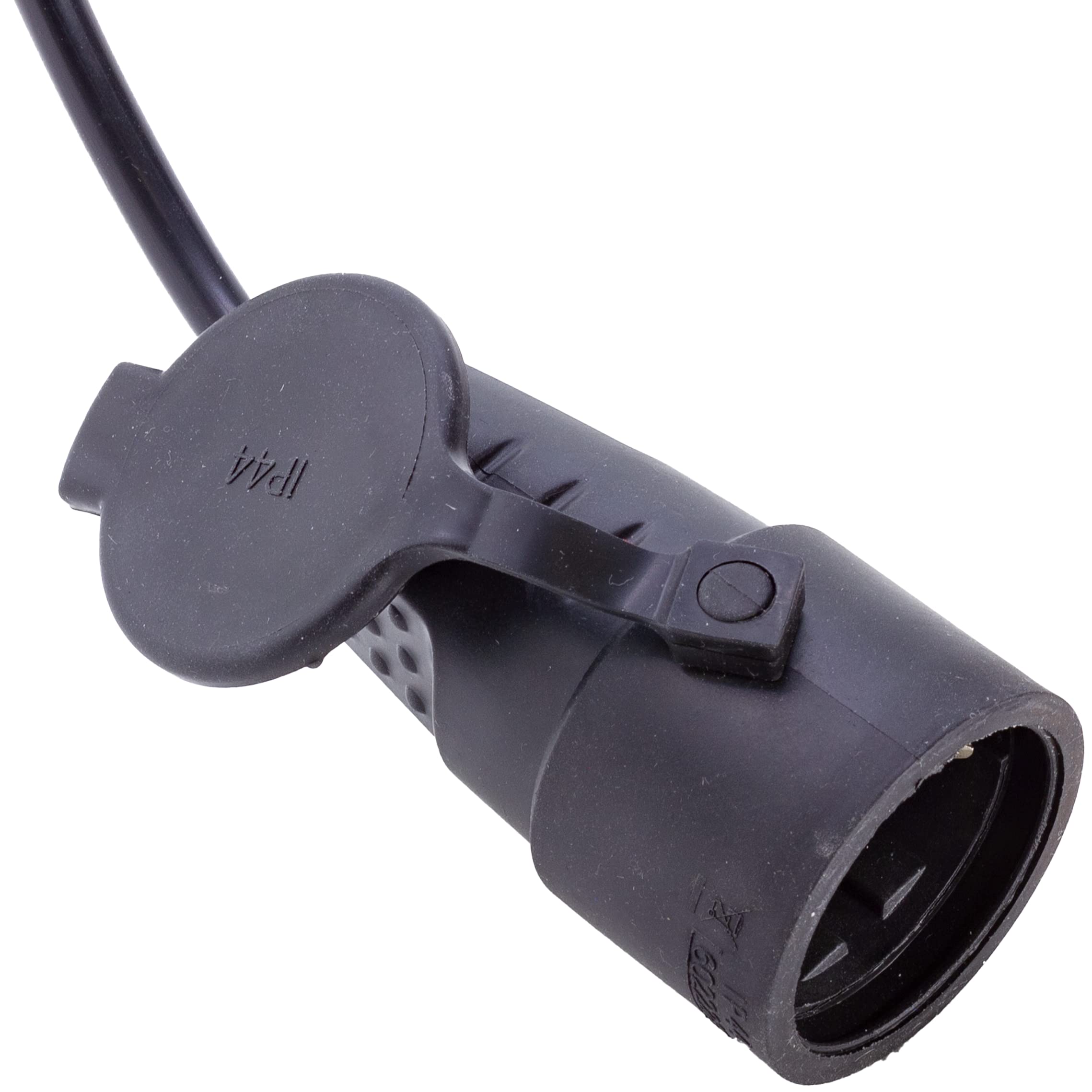 Prolunga Adattatore 10 metri con Spina Cee e Presa Standard Tedesco - Cavo 3G1.5 - Protezione IP44 - Camper Campeggio Cantiere Giardino (10 metri)