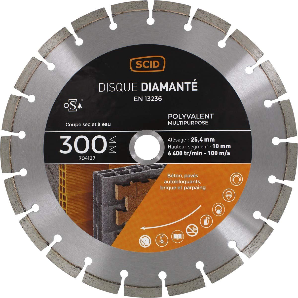 Disco Diamante polivalente profesional scid – Muela Diámetro 125 mm