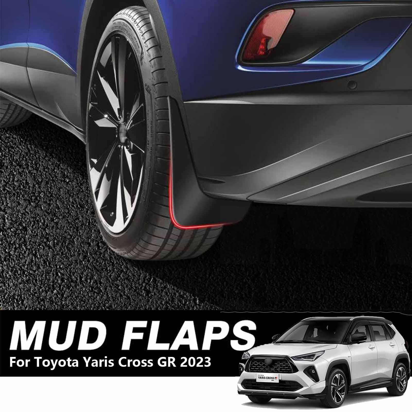 Zestaw Błotników Do Toyoty Yaris Cross Gr 2023 Osłony Błotniki Akcesoria Przeciwbryzgowe Zestaw Przód I Tył