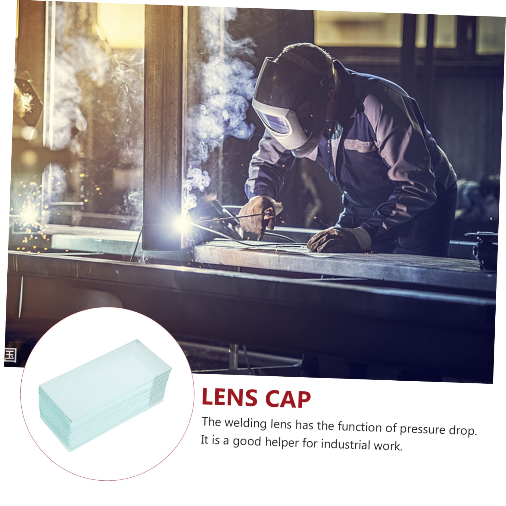 Lentes De Protección De Soldadura Lentes De Soldadura Claras Lente De Repuesto Para Casco De Soldadura Lente De Soldadura Vidrio Transparent
