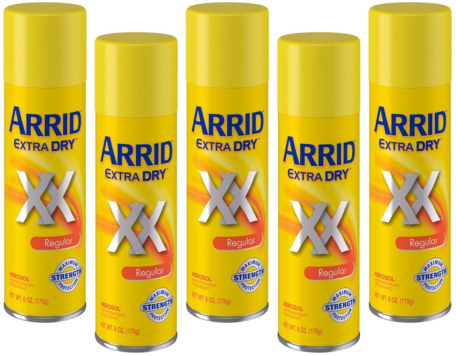 Arrid XX Anti-Perspirant and Deodorant Spray Morning Clean, 6 Ounce (Pack of 5)