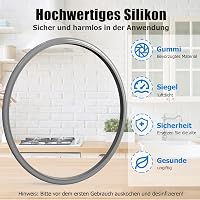 Ancable WMF 22cm szilikon tömítőgyűrű nyomásfőzőhöz 3L-8.5L 2