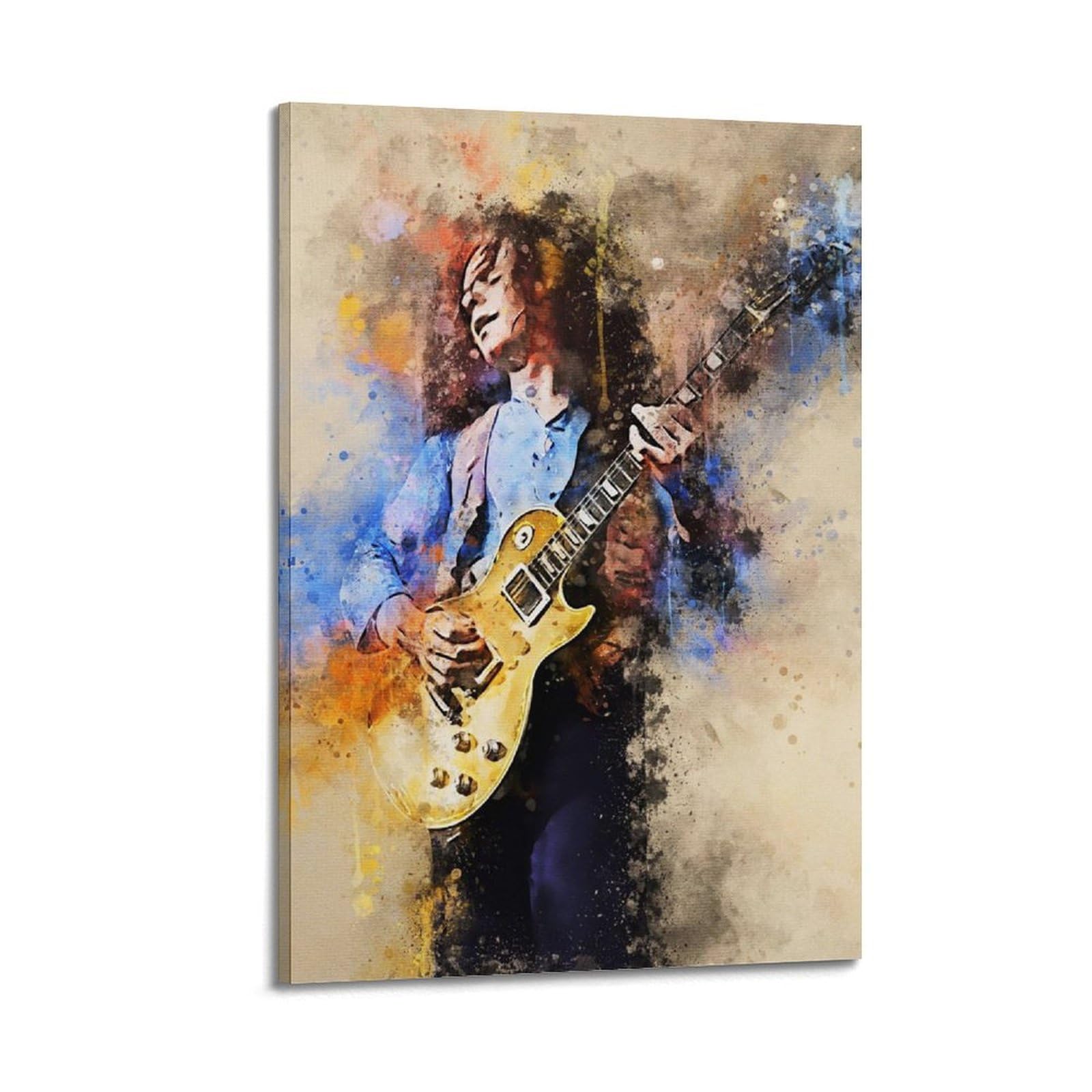 Tesuxyehh Frame-Style Guitarist Paul Kossoff Poster Poster Decorative Painting Canvas Wall Posters And Art Picture Print Modern Family Bedroom Decor Posters 20X30inch(50X75cm)