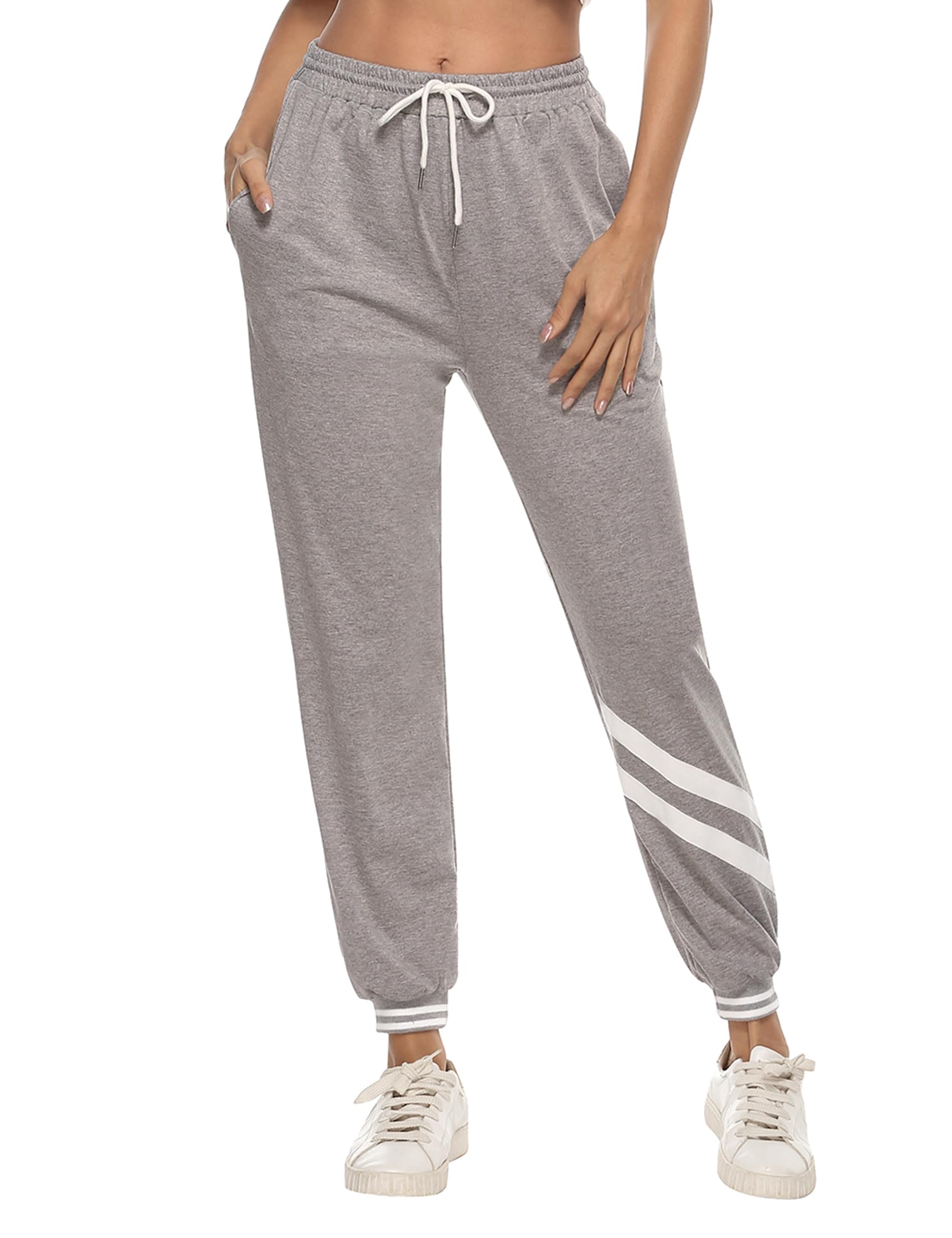iClosam Damen Jogginghose Lang Sporthose Freizeithose Hose Leichter Fitnesshose Sweathose High Waist für Jogging Laufen Outdoorhose Sportlich Freizeit Reise