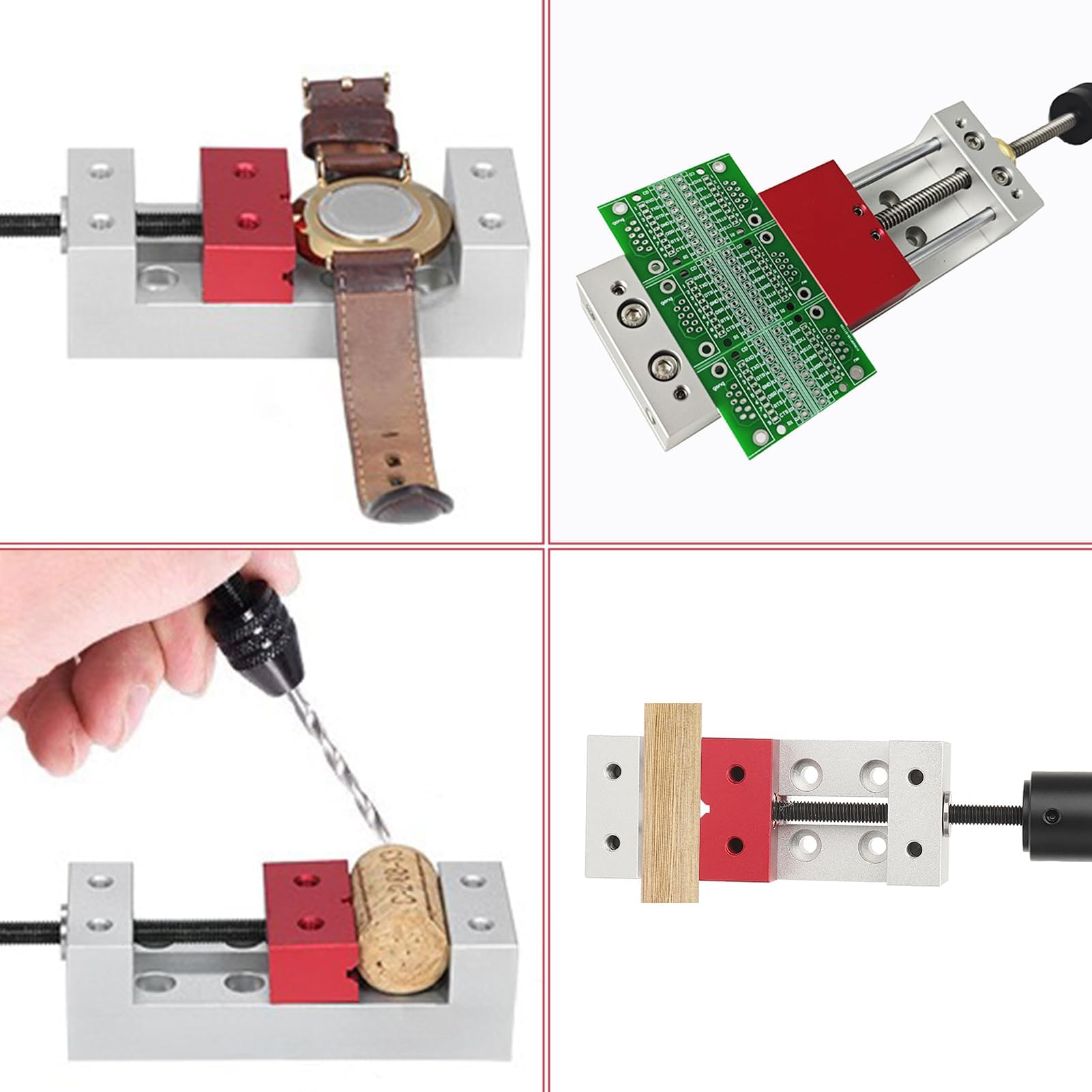 Etau d'Établi Mini Pince Plate De 50mm Pour Perceuse En Aluminium, Étau De Presse, Pince Plate De Précision, Étau d'Établi, Outil De Fixation d'Étau De Presse